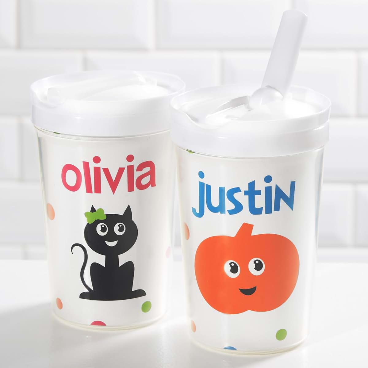 Personalization Universe Halloween Character Personalized Toddler 8oz. Sippy Cup (photo 2)