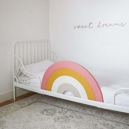 Meamel Premium 3-in-1 Toddler Bed Rail and Decor Guard