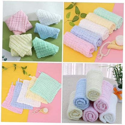 Totority 5 Pack Cotton Muslin Baby Washcloths