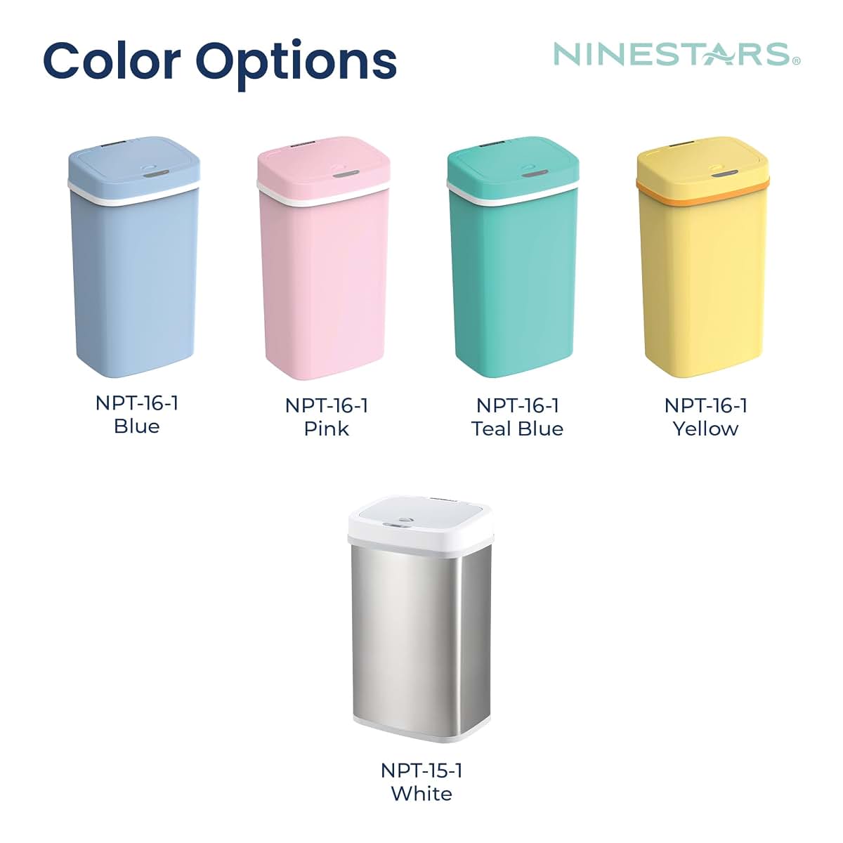 Ninestars Automatic Touchless Motion Sensor Diaper Disposal Trash Can, 4.2 Gallon (photo 4)