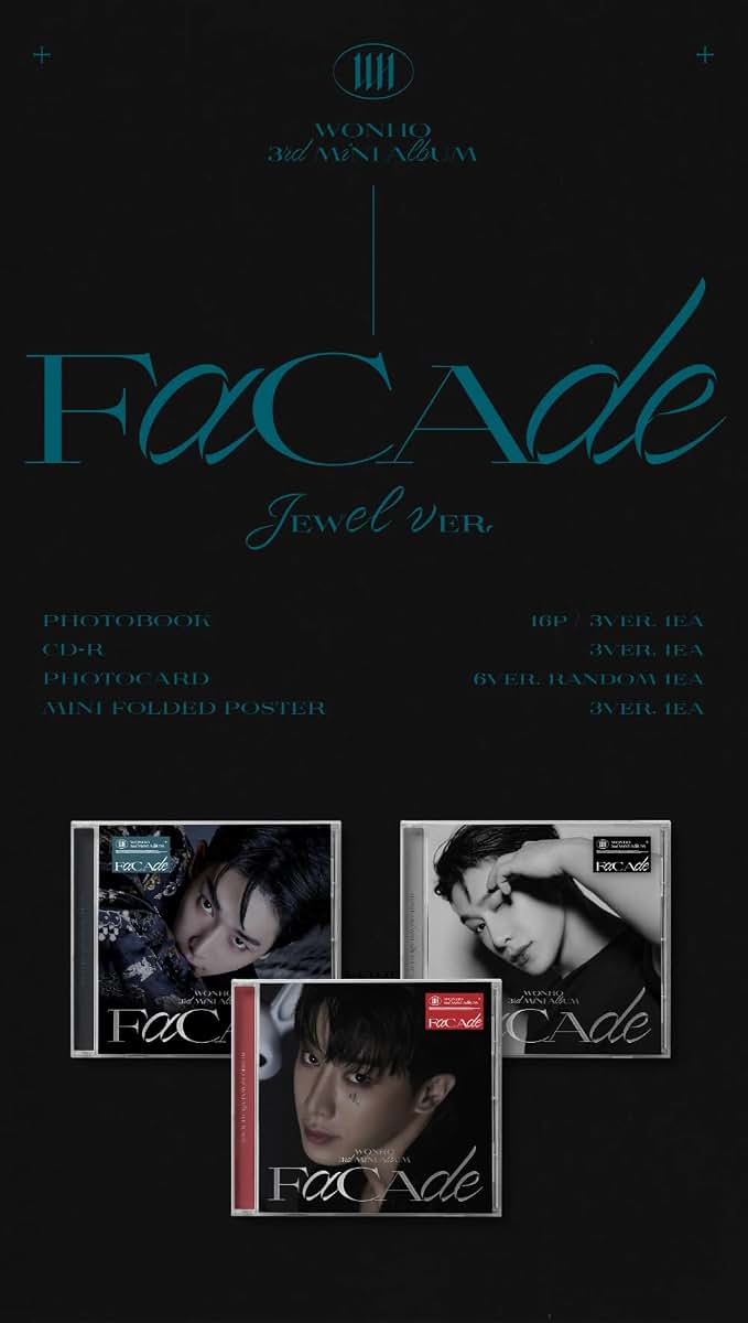 DREAMUS WONHO - 3rd Mini Album FACADE Jewel case ver. (01 ver)