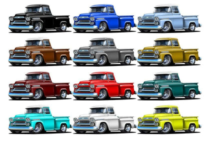 FatCat Wall Graphics 1959 Chevy Apache Truck Wall Graphic Decal Sticker (photo 2)