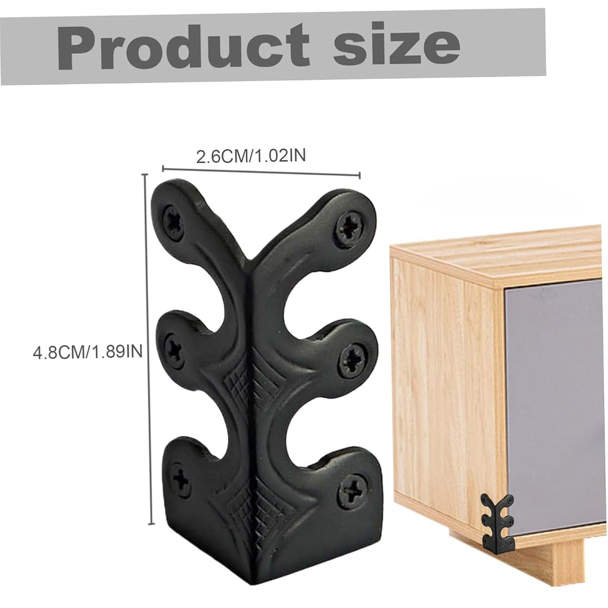 Blowest Skiffers Baseboard Corner Protectors In Black, 5 Pack (photo 4)