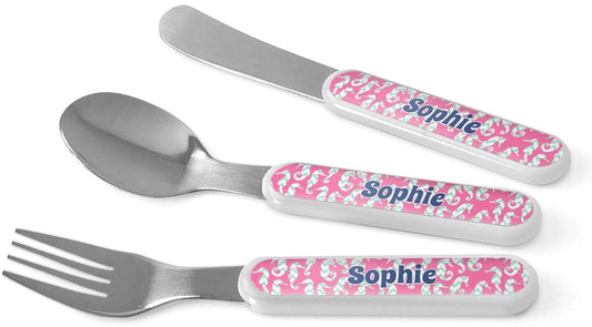 YouCustomizeIt Personalized Sea Horses Kid's Flatware