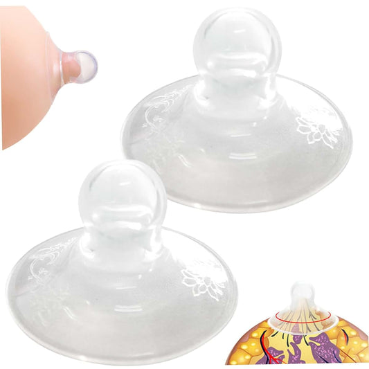 CNAFGBGG Nipple Suckers, Transparent Silicone Corrector for Inverted or Flat Nipples