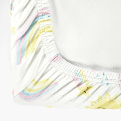 Lush Decor Sunshine Rainbow Soft & Plush Changing Pad Cover, 32" x 16", Yellow (photo 3)