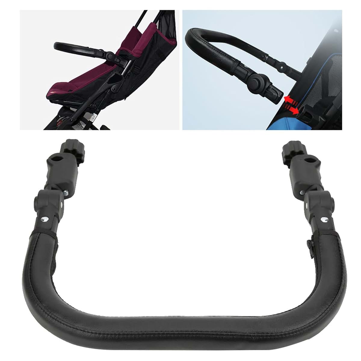 Worem Universal Baby Stroller Bumper Bar With Adjustable Angle (photo 4)