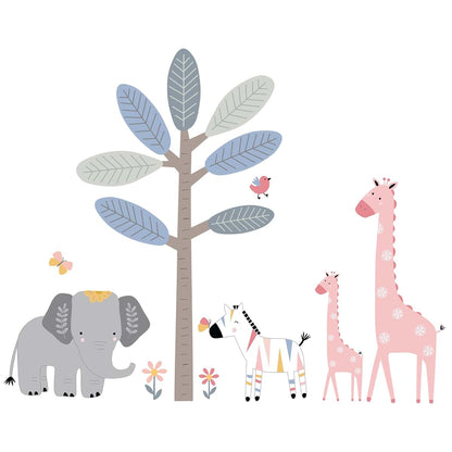 Jungle Animal Wall Decals for Child’s Room Decor