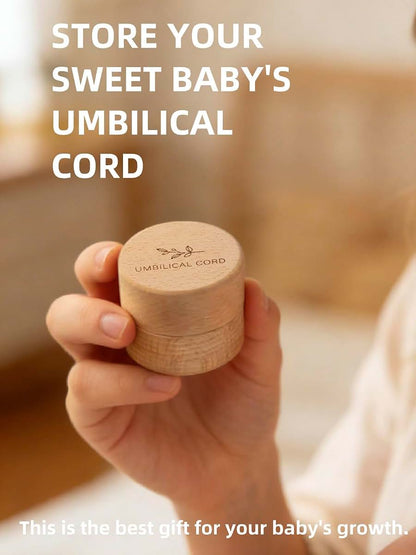 Iwoohome Wooden Umbilical Cord Keepsake Box With Acrylic Insert (photo 3)