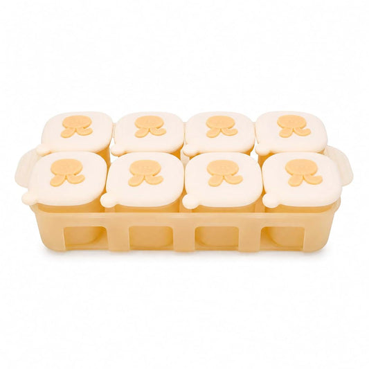 Fockety Silicone Food Freezer Tray With 8 Storage Containers