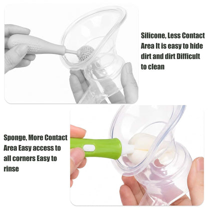 Susade 6 PCS Baby Bottle Brush Kit Breast Pump Cleaning Brush (photo 4)