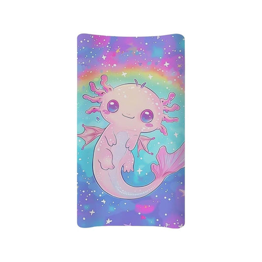Tongluoye Cute Axolotl Changing Pad Cover Galaxy Diaper Change Table Sheets for Baby Boys and Girls Fit 32" x 16"