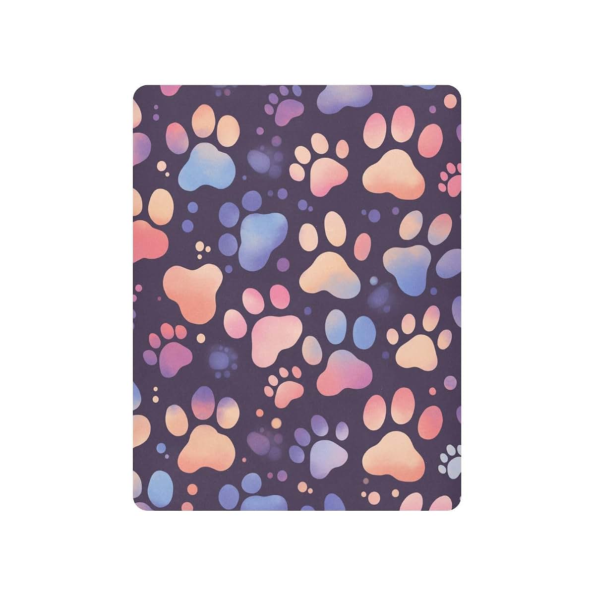 KEEPREAL Fitted Crib Sheets Colorful Cat Paw