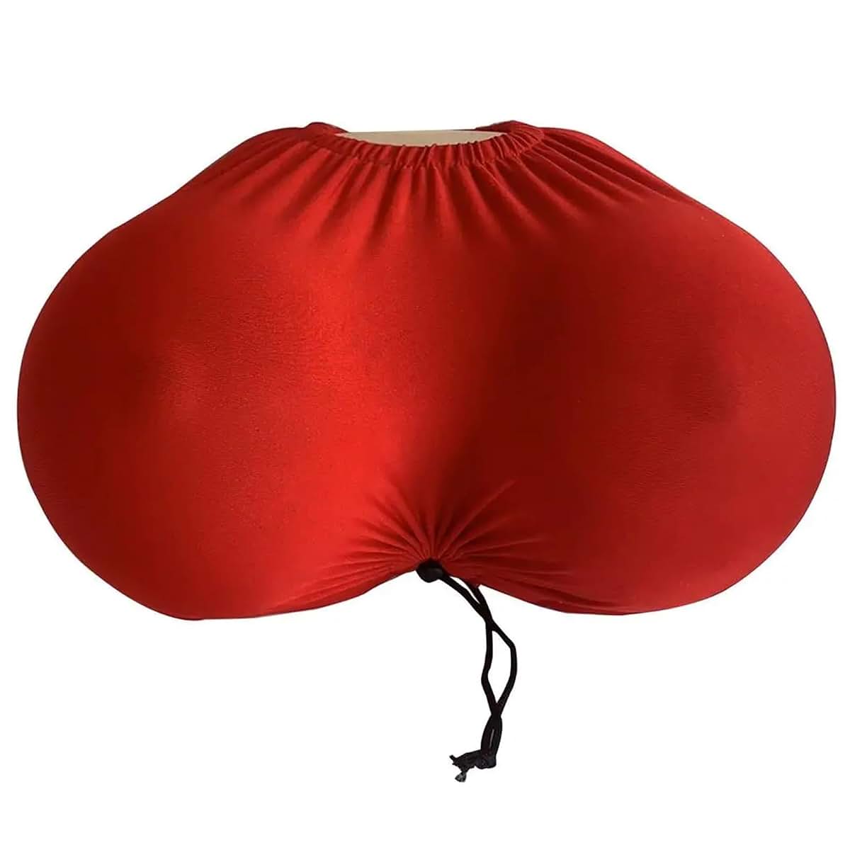 RUEHALF Comfort Chest Pillow with Memory Foam and Milk Silk Cover, Red