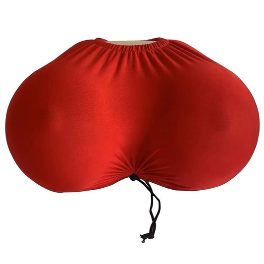 RUEHALF Comfort Chest Pillow with Memory Foam and Milk Silk Cover, Red