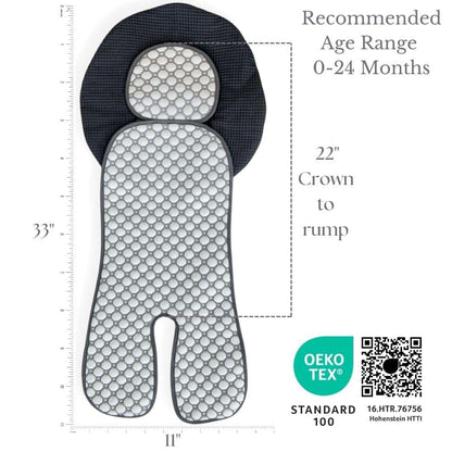 Little Dedi Iceberg Car Seat Liner - 4D Iceberg Fabric, Quick-Dry, Universal Fit, Oeko-Tex Certified, Refreshing (photo 4)