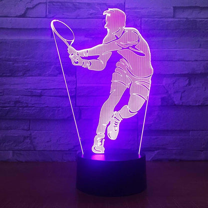 Jinnwell 3D Tennis Night Light With Touch Control
