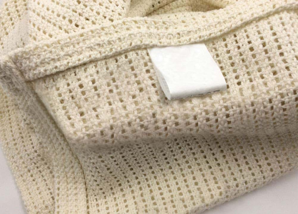 FC Fancy Soft Cotton Crochet Hole Thin Summer Wrap Baby Knitted Blanket Toddler Kids Back Ceat Cover Baby Crib Cover (photo 4)