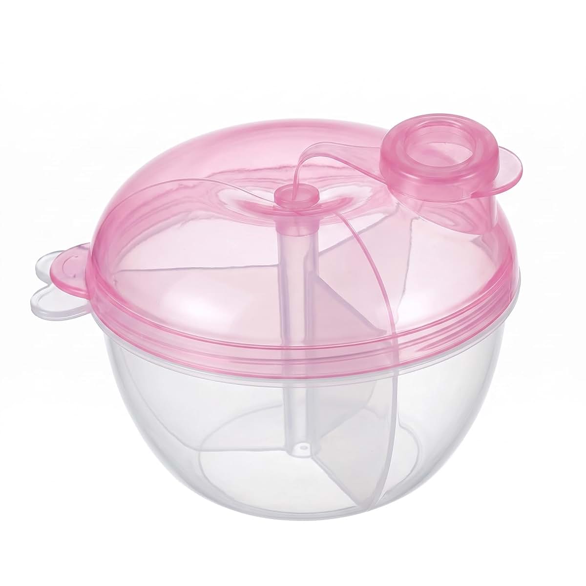ibasenice 3-Compartment Formula Dispenser, Portable Milk Powder Container with Airtight Seal