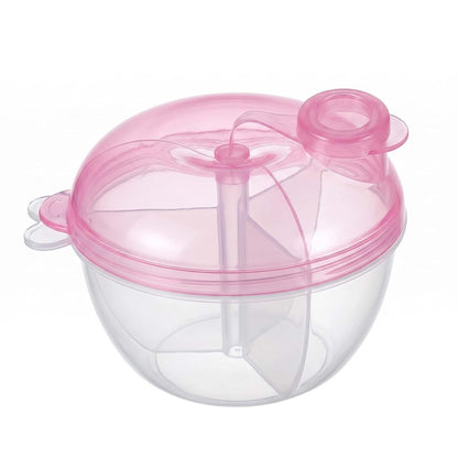 ibasenice 3-Compartment Formula Dispenser, Portable Milk Powder Container with Airtight Seal