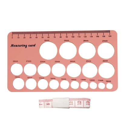 HOUNIIXIE Silicone Nipple Ruler Flange Sizing Tool Accessories Flange Measuring Tool Skin Friendly Ruler