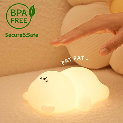 Lying Bear Dimmable LED Night Light for Nursery and Room Decor