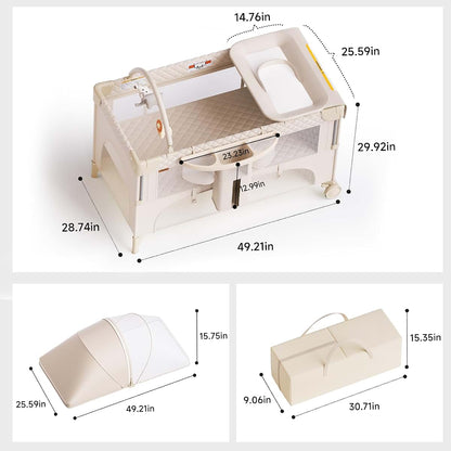Kingobabys Baby Bassinet And Pack And Play