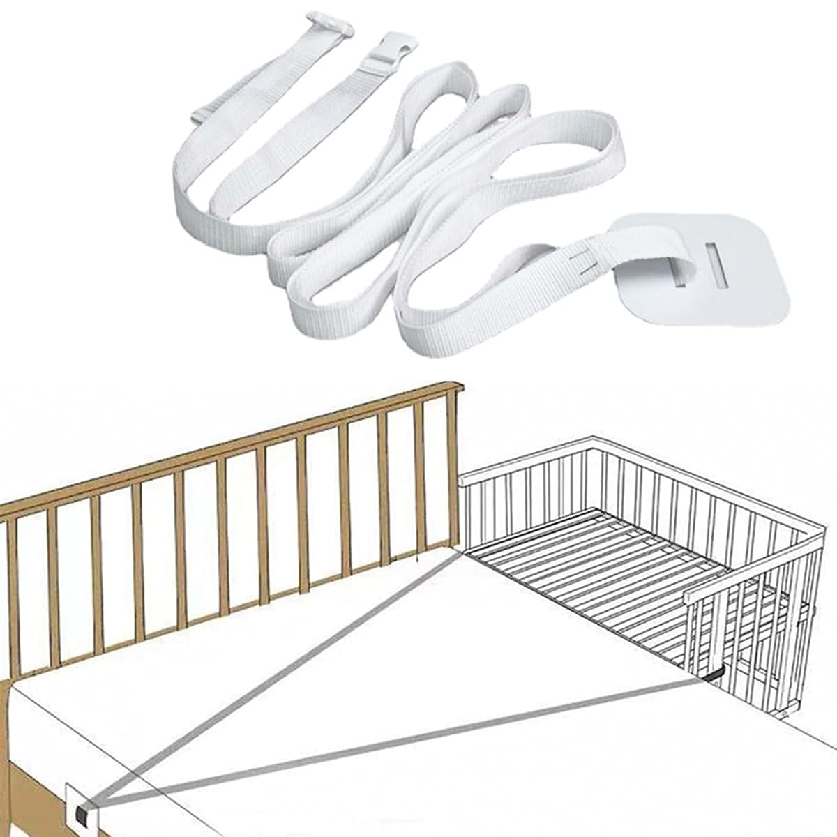 Tpaufy 600cm Bed Side Cot Attachment Strap (photo 2)