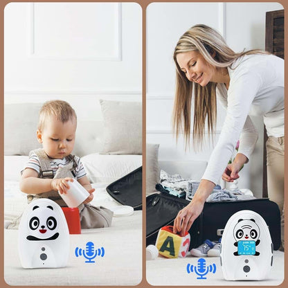 TimeFlys Mustang Panda Audio Baby Monitor with Long Range and Temperature Monitoring