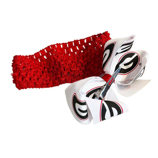 Zip Sew Craft Georgia Crochet Headband With Junior Bow - One Size Fits All - Officially Licensed