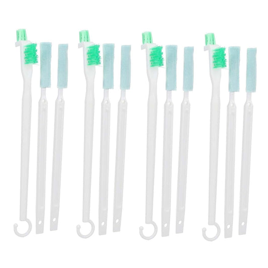 Jwthee 4set Small Bottle Cleaning Brush, Bottle Lid Brush Mini Bottle Brushes for Cleaning with Little Flat Detail