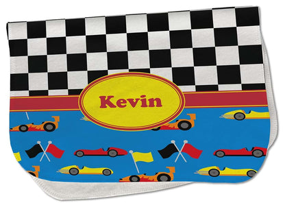 Baby Milano Personalized Racing Car Burp Cloth