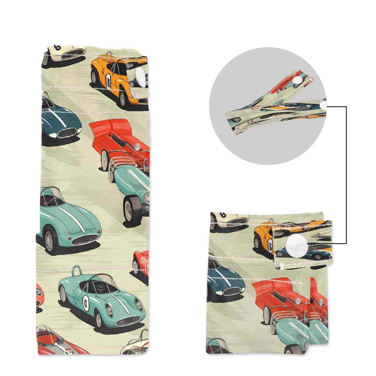YPPAHHHH Wet Dry Bags Cool Race Cars Pattern 2 Pack