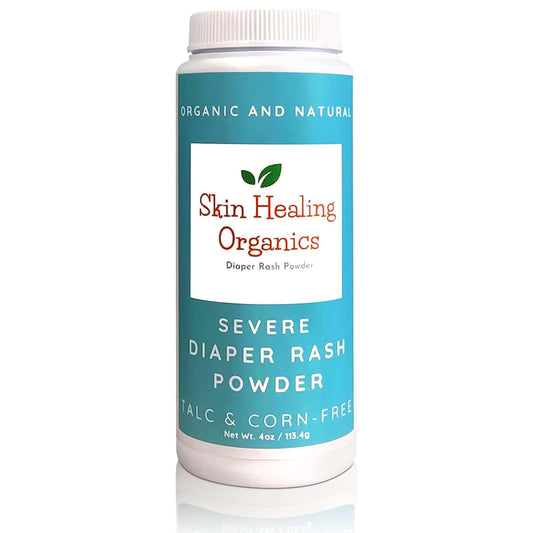 Skin Healing Organics Diaper Rash Treatment Powder 4 Ounce
