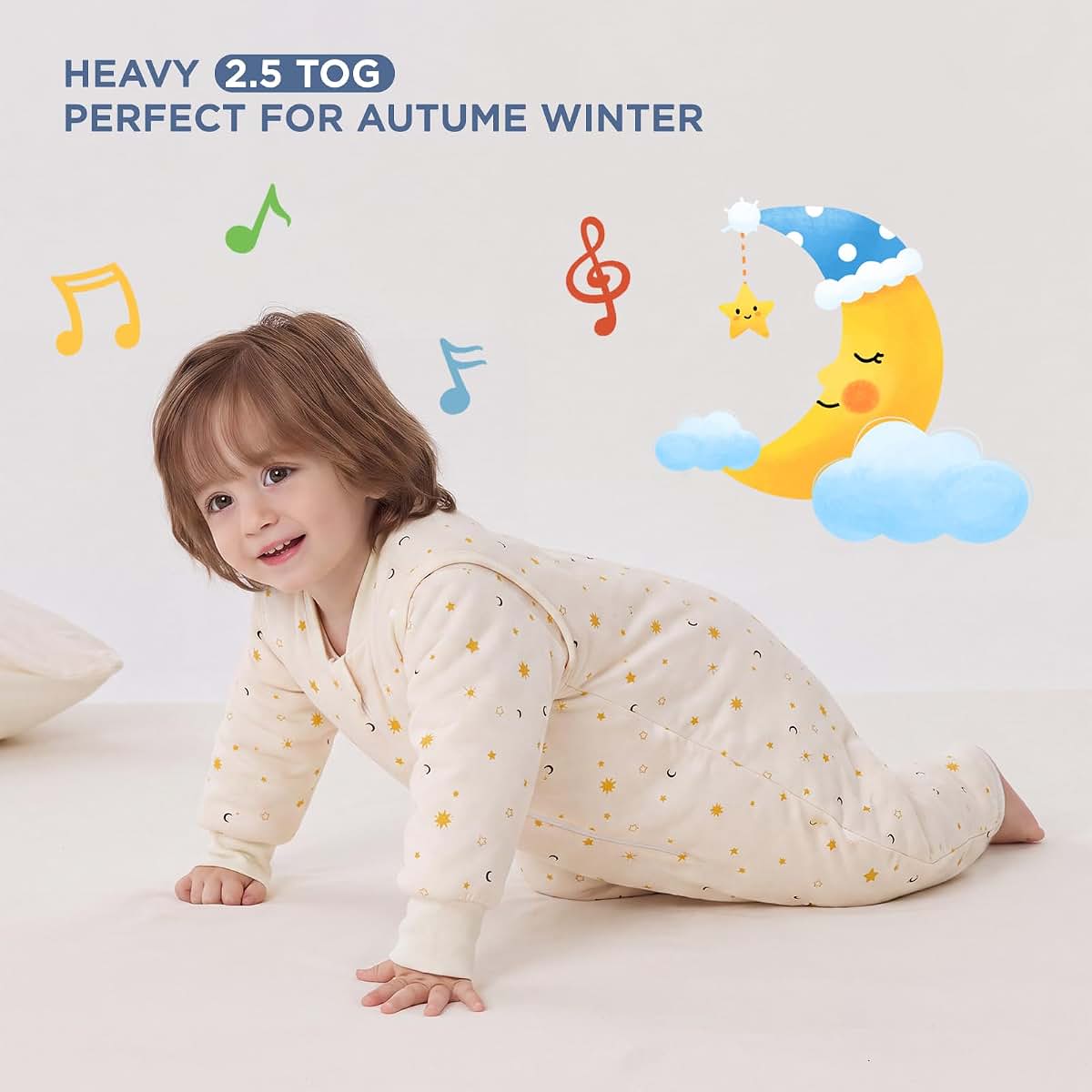 Duomiaomiao 2.5 TOG Toddler Sleep Bag With Feet (photo 2)
