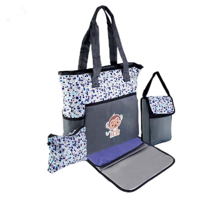 Dream Embroidery Premium Maternity Diaper Bag Set with Changing Pad | Durable Complete 4 Pieces Diaper Bag for Mom