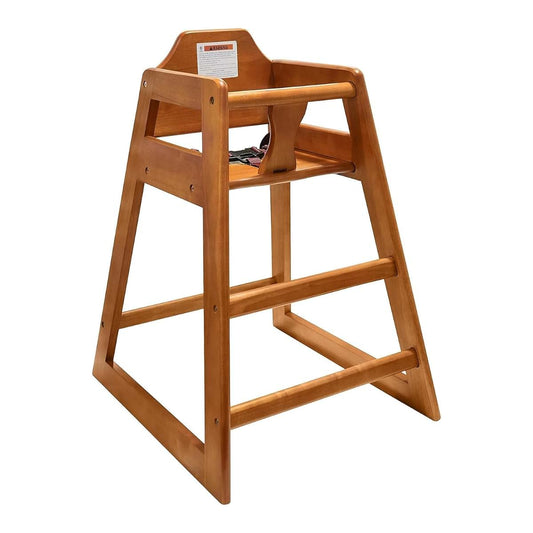Lumenil Wooden High Chair For Babies And Toddlers In Walnut