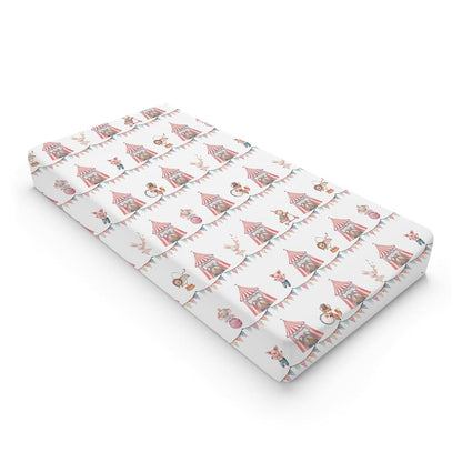 BabyOneStop Watercolor Circus Animals Changing Pad Cover