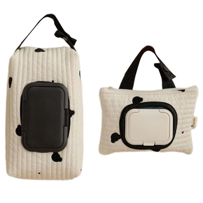 Loxgo Bear Embroidery Wet Wipe Pouch For Strollers