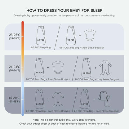 Baby Sleep Sack | Mosebears Unisex Rayon Bamboo Wearable Blanket with 2-Way Zipper