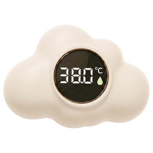 Nukinp Bath Water Thermometer, Digital Baby Bath Thermometer, 3-Color Temperature Alert Floating Cloud Shape for