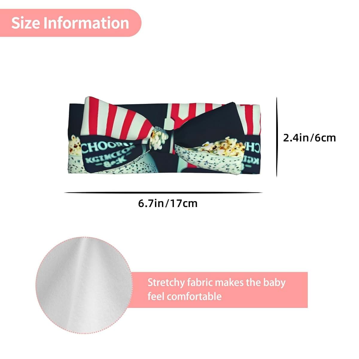 Movie Clapboard Print Bows Baby Headband