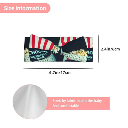 Movie Clapboard Print Bows Baby Headband