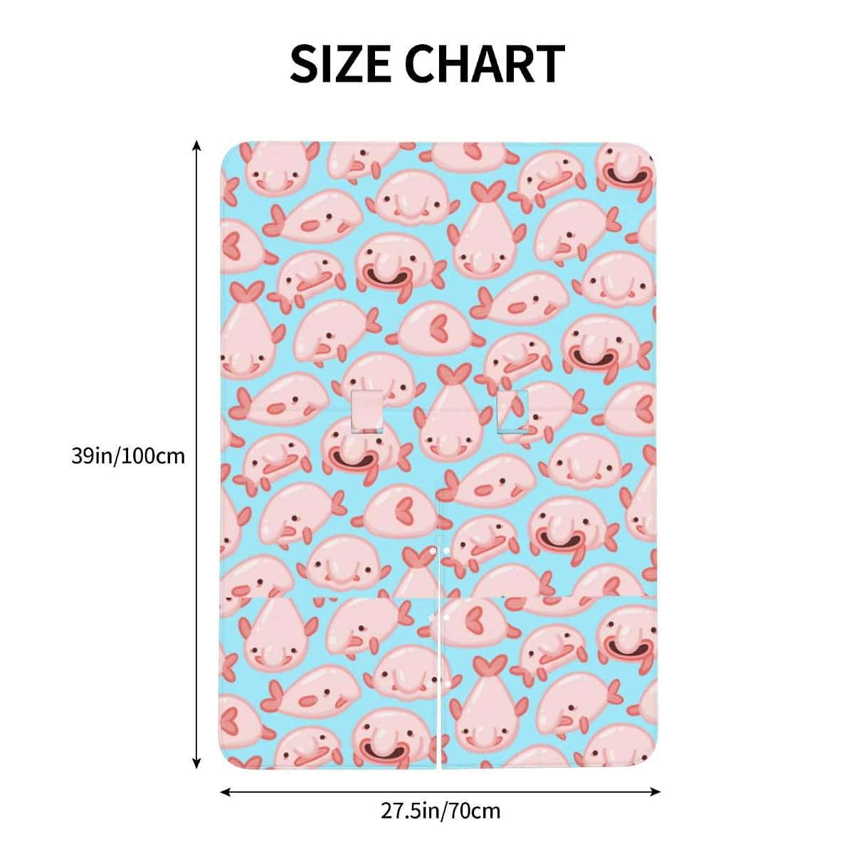 YonaJeik Blob Fish Blobfish Baby Car Seat Canopy Cover Multi Use Shower Gift, Nursing Cover for Mom Nursing Covers, Bow (photo 4)