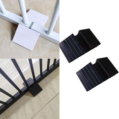YUSHTPO 2Pc Pet Gate Fence Feet Triangular Stand