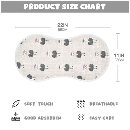 Decor Gift Cotton Burp Cloths With Figure-8 Shoulder Coverage (photo 4)