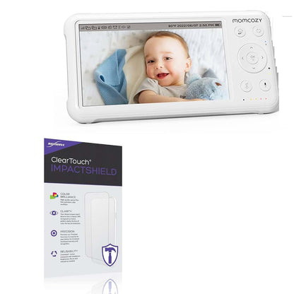 BoxWave ClearTouch ImpactShield Screen Protector for Momcozy Video Baby Monitor (5 in), 2-Pack