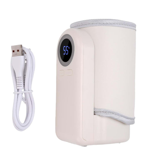 Fuchooky Portable Baby Bottle Warmer Sleeve with 10000mAh Battery