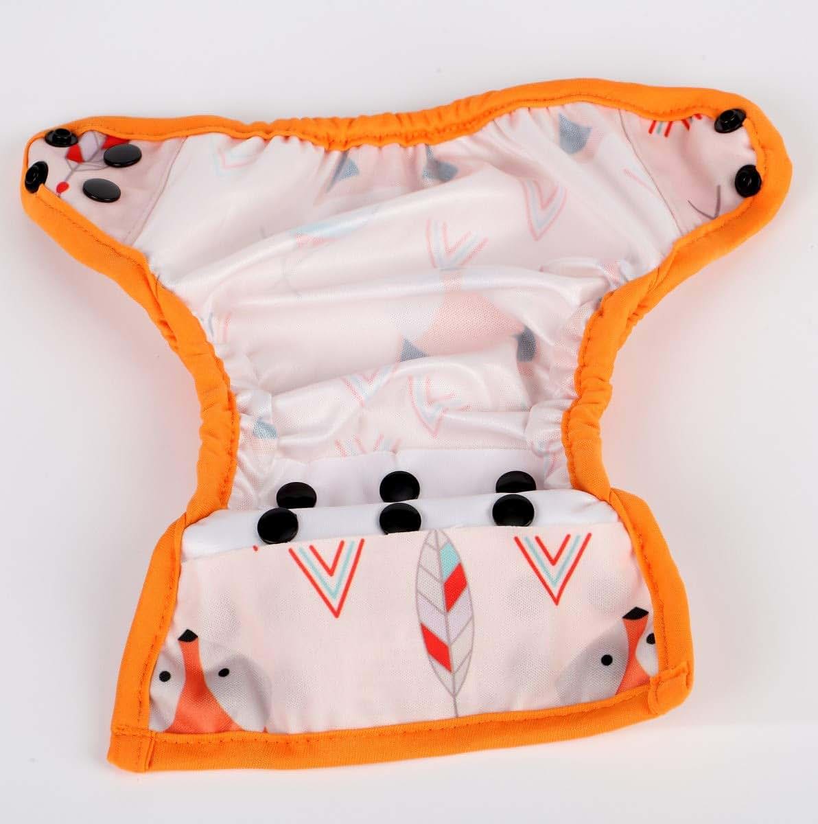 Sigzagor Newborn Baby Diaper Nappy Cover 8lbs-10lbs American Native Fox