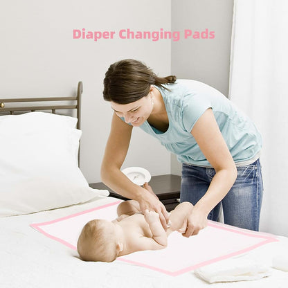 Nihao Honey Disposable Changing Pads for Baby, 30 Pack Portable Diaper Changing Pad Liner, Baby Changing Pad Underpads
